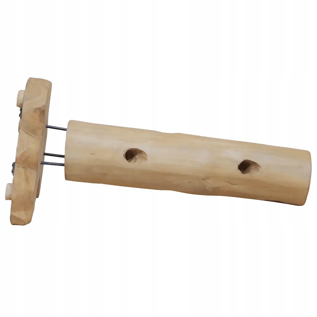 vidaXL Stojak na 8 butelek wina, 40x30x80 cm, lite drewno tekowe