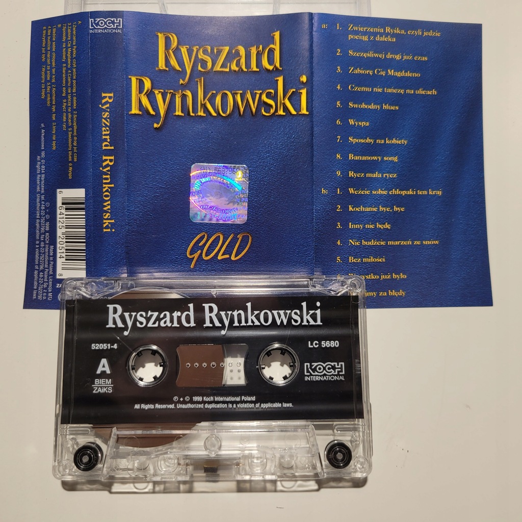 Ryszard Rynkowski Gold MC KASETA