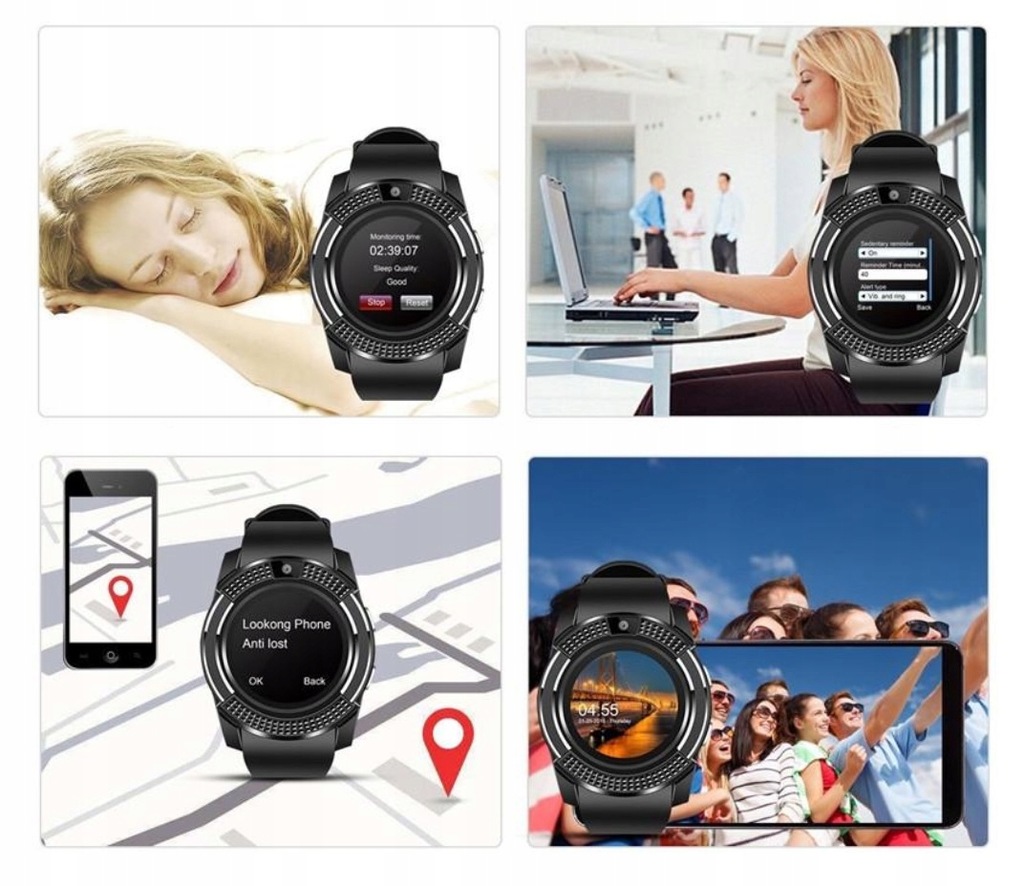 Купить SMARTWATCH V8 SMART WATCH PL SIM SD-КАРТА: отзывы, фото, характеристики в интерне-магазине Aredi.ru