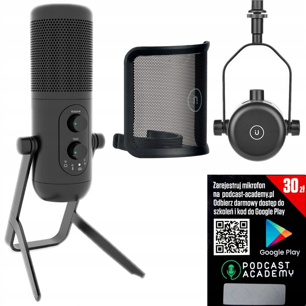 NOVOX NCX NEW USB-C MIKROFON POJEMNOŚCIOWY + BRACKET UCHWYT MOCOWANIE