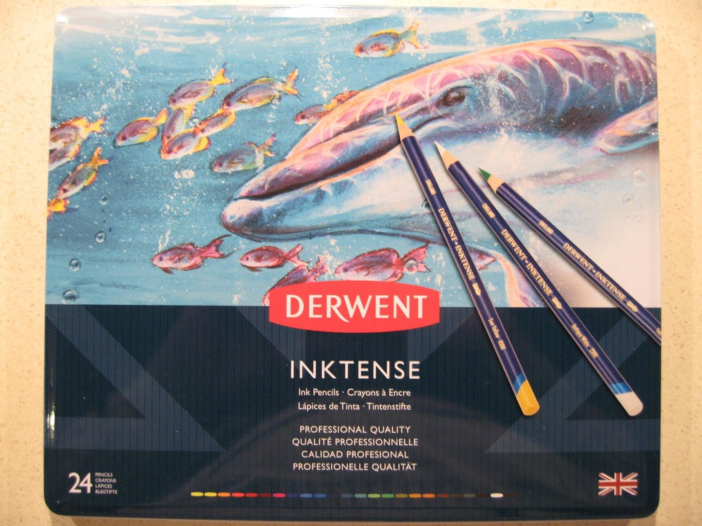 DERWENT INKTENSE - ZESTAW KREDEK - 24 KOLORY