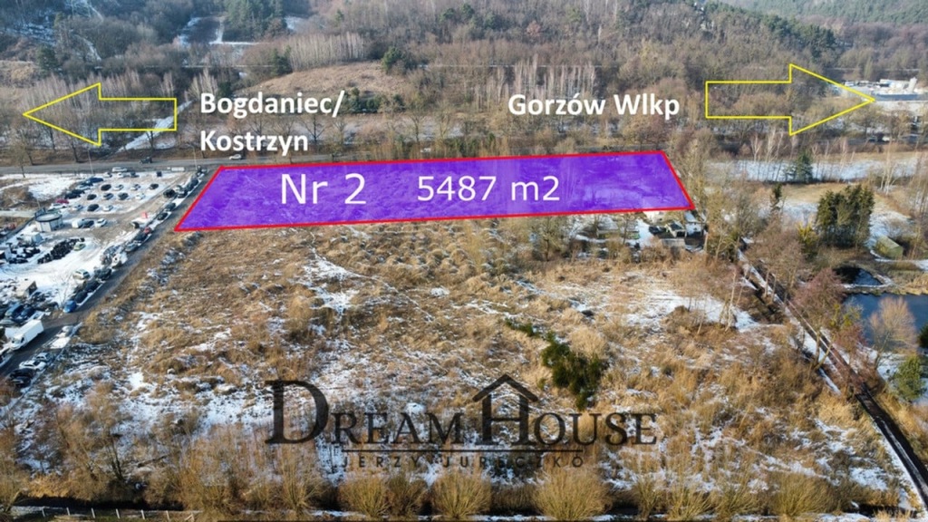 Działka, Gorzów Wielkopolski, Wieprzyce, 5487 m²