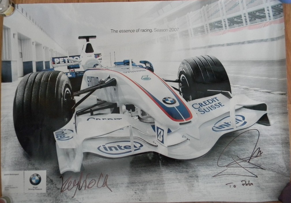 Rober Kubica - plakat z autografem.