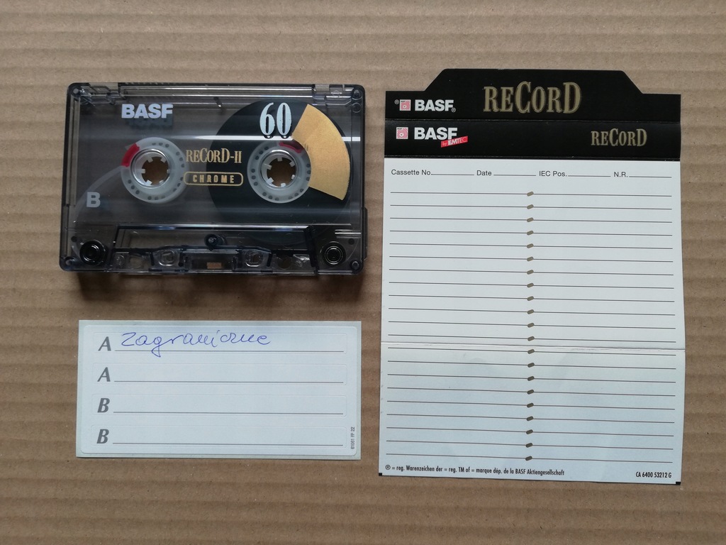 Kaseta BASF CHROME RECORD II 60