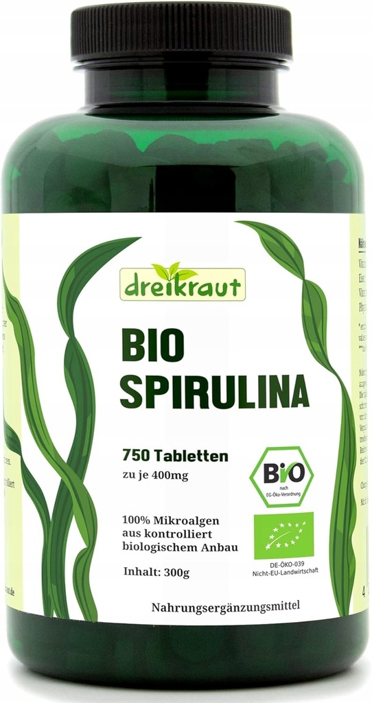 dreikraut Organic Spirulina 750tab