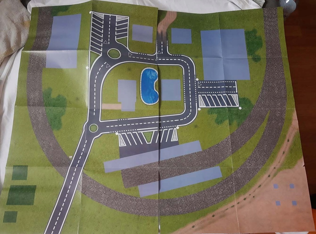 H0 - Mehano - dekoracja imitacja podłoża - 2 prostokąty o wymiarach 87x52