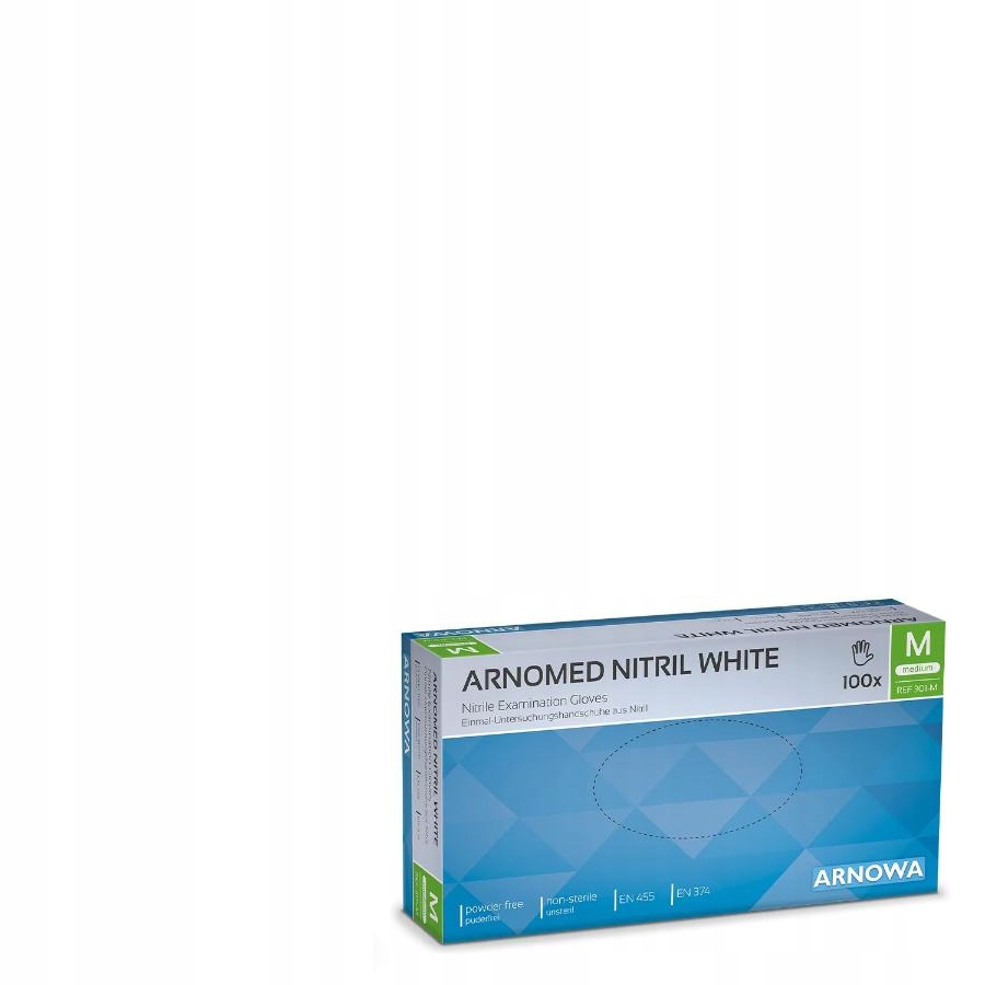 RĘKAWICZKI JEDNORAZOWE NITRYLOWE R. M 100 SZT.