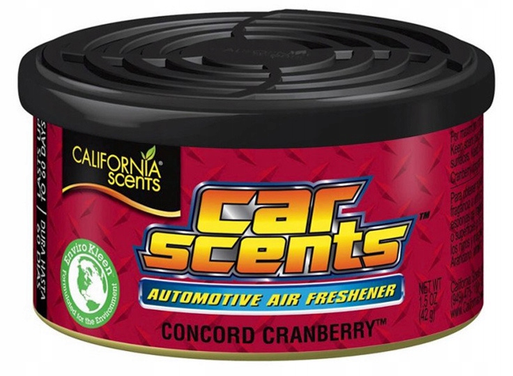 CALIFORNIA CAR SCENTS zapach CONCORD CRANBERRY