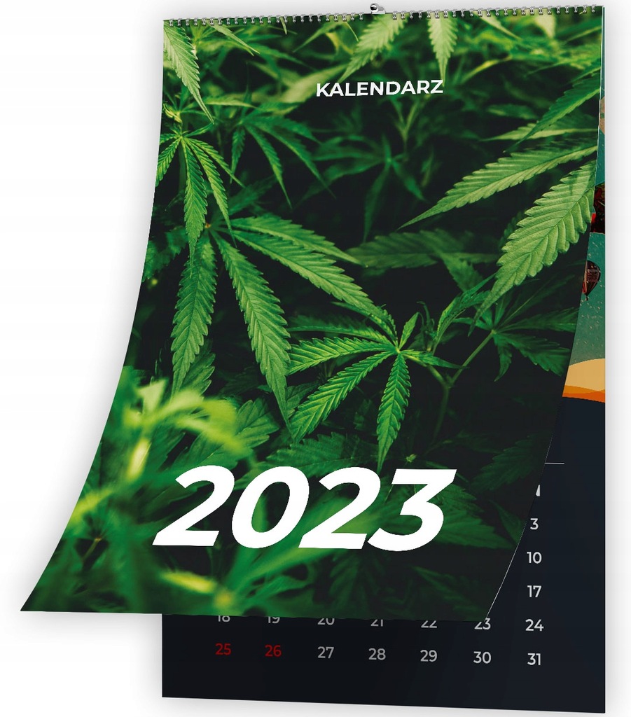 Kalendarz ścienny 2023 MARIHUANA 13 stron A3