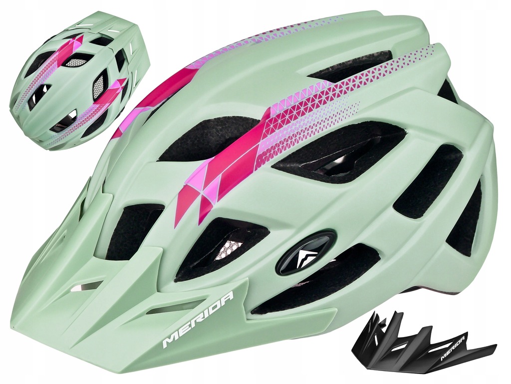 KASK MERIDA PSYCHO SZARY MTB ENDURO 58-61 CM / L