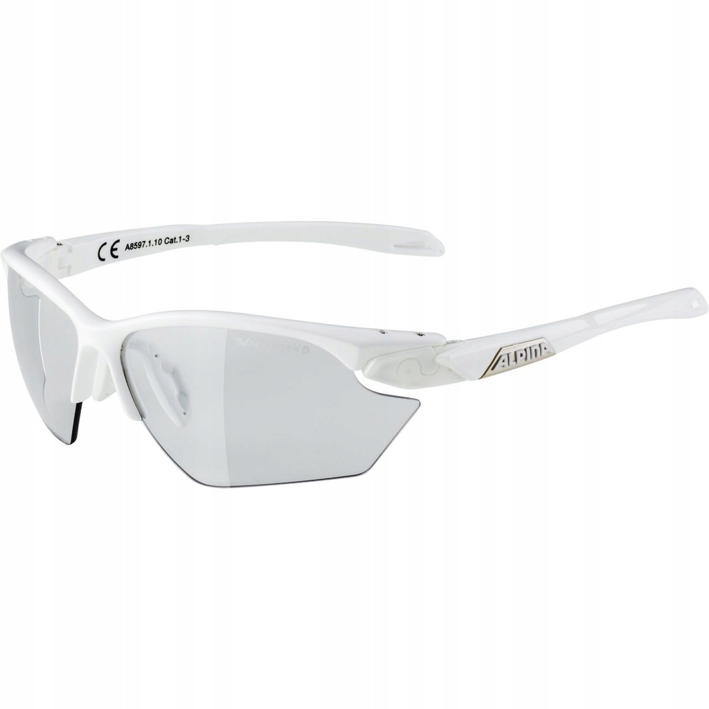 ALPINA okulary sportowe fotochromowe twist five HR S VL+ white