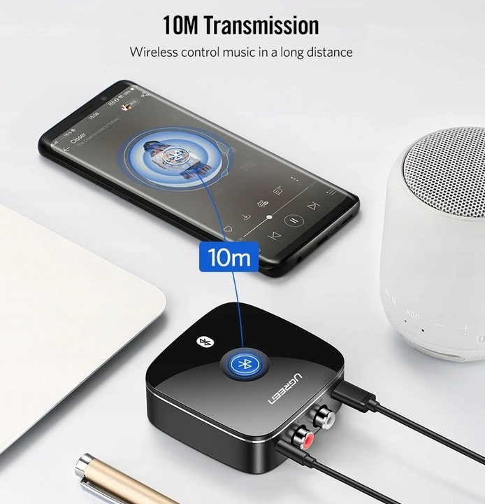 UGREEN ADAPTER BLUETOOTH 5.0 RCA+AUX aptX LL 8605891042 oficjalne