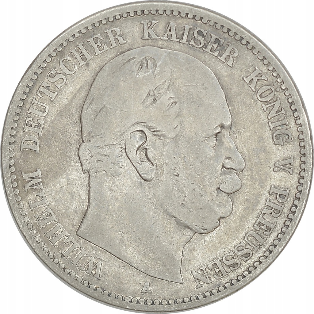 6.ga.PRUSY, WILHELM I, 2 MARKI 1876 A