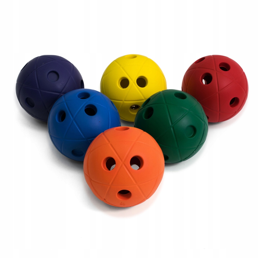 Piłki z dzwoneczkami 6szt UM535-6C-S Montessori