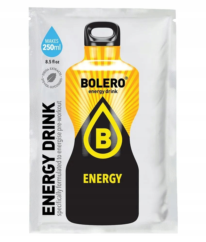 BOLERO Energy Drink 7g BEZ DODATKU CUKRU ENERGIA I ORZEŹWIENIE KOFEINA