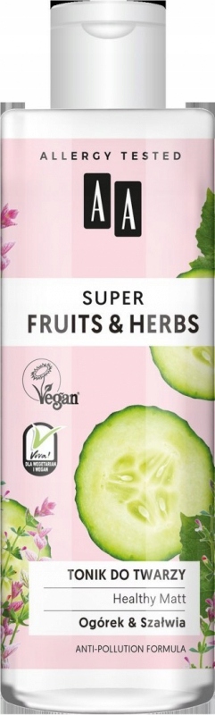 AA Super Fruits Herbs Tonik do twarzy Health