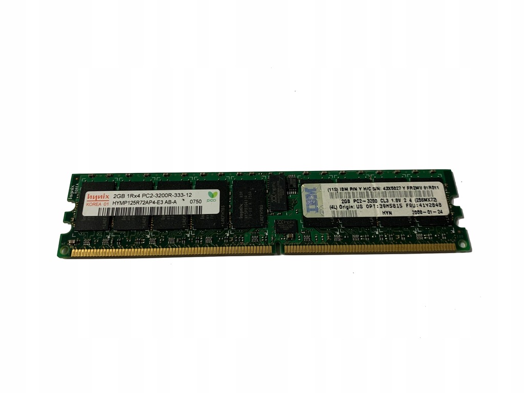 Pamięć Ram Hynix 2GB 1Rx4 PC2-3200R 333 12 R8