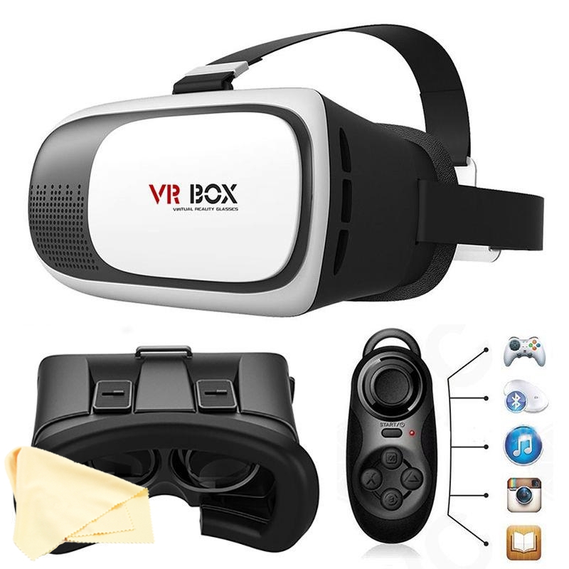 Купить 3D-очки VR BOX 2 II Goggles + ПУЛЬТ ДИСТАНЦИОННОГО УПРАВЛЕНИЯ для вашего телефона: отзывы, фото, характеристики в интерне-магазине Aredi.ru