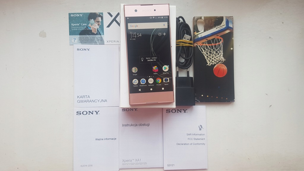 Sony Xperia XA1 G3121 Różowa Zadbana Komplet