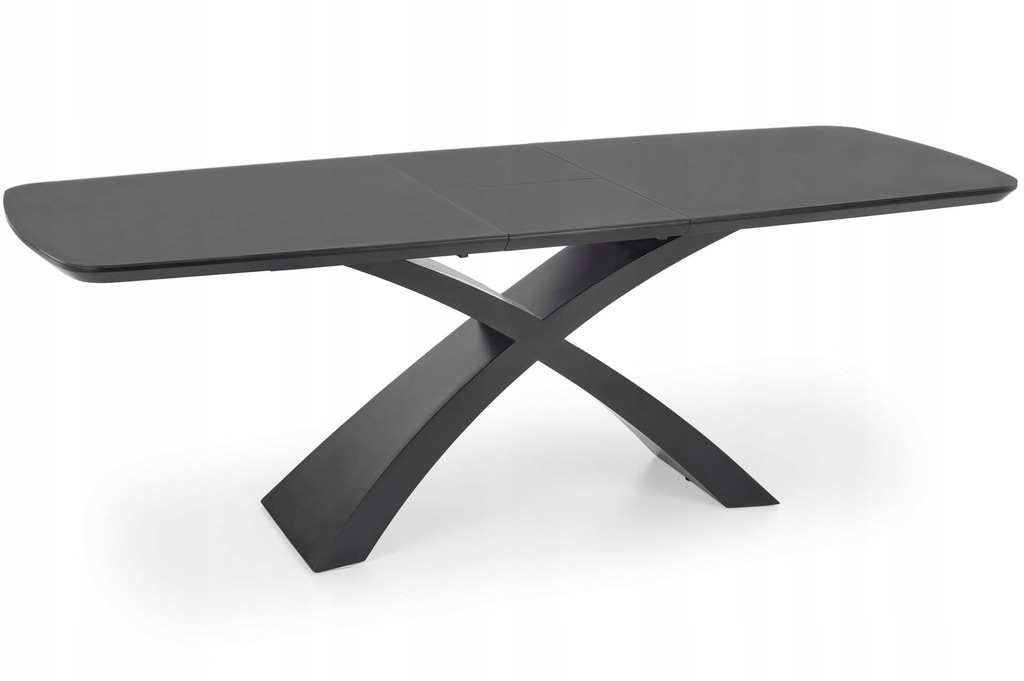Stół Rozkładany SILVESTRO 180x89 Szary/Czarny Halmar - Nowoczesny Design
