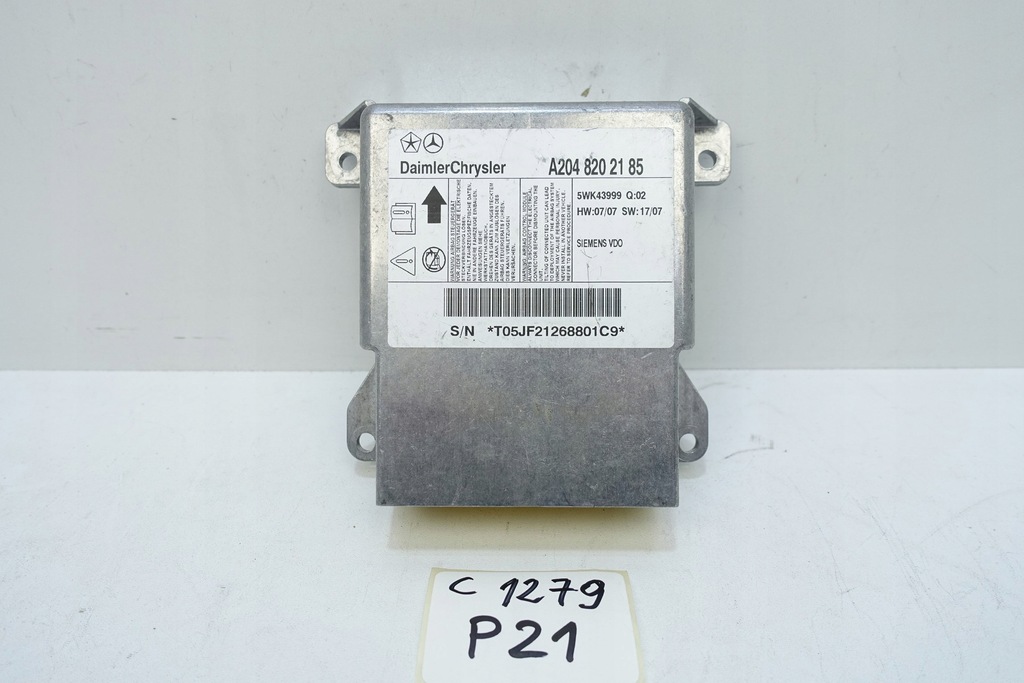 MODUŁ SENSOR AIR BAG MERCEDES GLK C W204 W212 12794212807 oficjalne