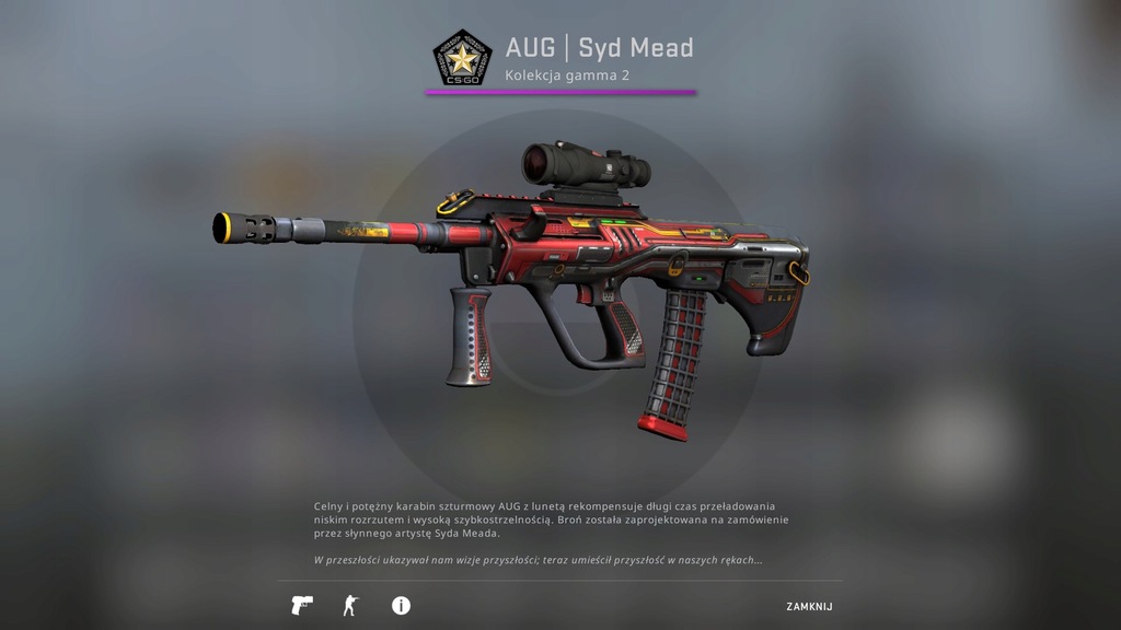 SKIN CSGO AUG Syd Mead 7804044277 oficjalne archiwum