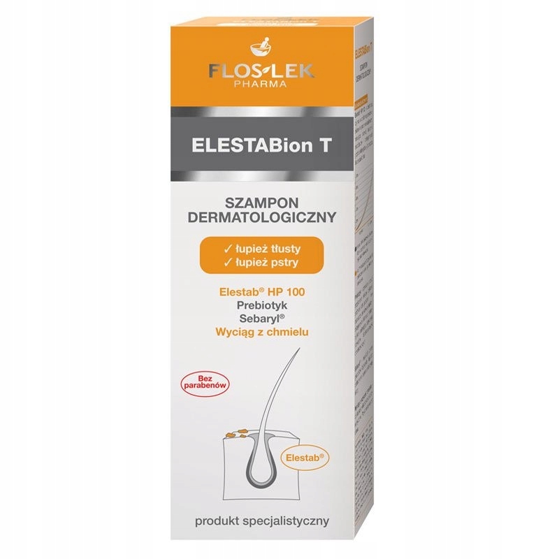 Floslek ELESTABion T - Szampon dermatologiczny, łu