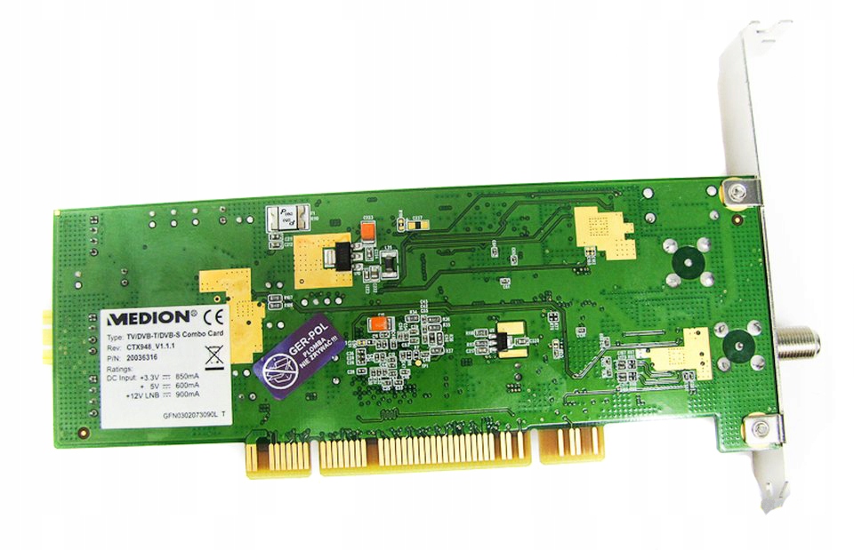 Купить КАРТА CREATIX CTX-948 PCI ЦИФРОВОГО + СПУТНИКОВОГО ТЕЛЕВИДЕНИЯ: отзывы, фото, характеристики в интерне-магазине Aredi.ru