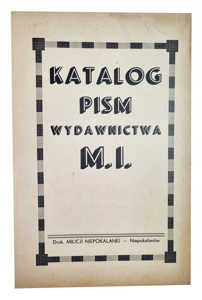 Katalog Pism Wydawnictwa M. I.