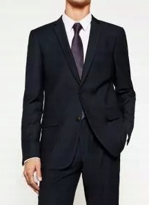Czarny Garnitur ZARA MAN 36/S/M GRATIS Marynarka