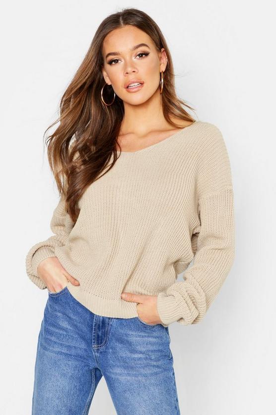 L-6-1-9 BOOHOO SWETER WIĄZANY M/L