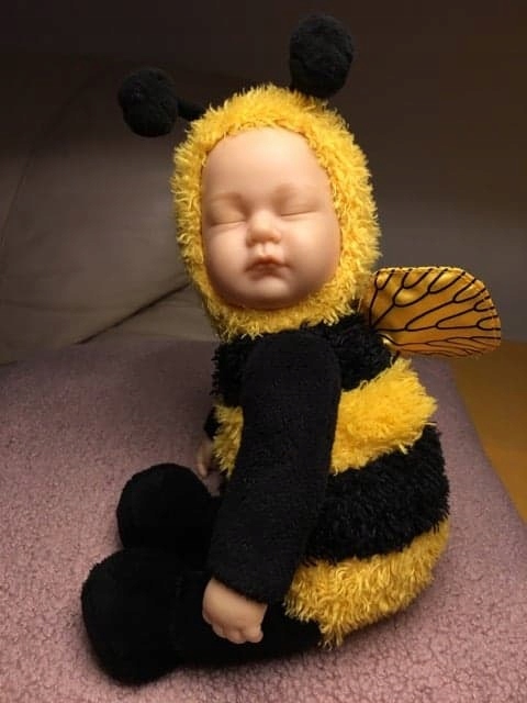 Anne Geddes - lalka śpiąca pszczoła * PSZCZÓŁKA *