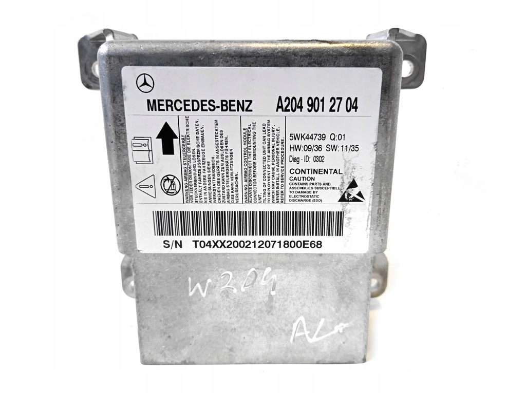 MODUŁ SENSOR AIRBAG MERCEDES W204 A2049012704 13010179986 oficjalne