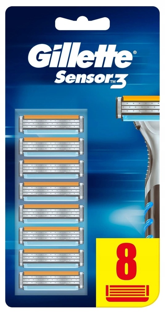 Wkłady do maszynek Gillette Sensor3 8 sztuk