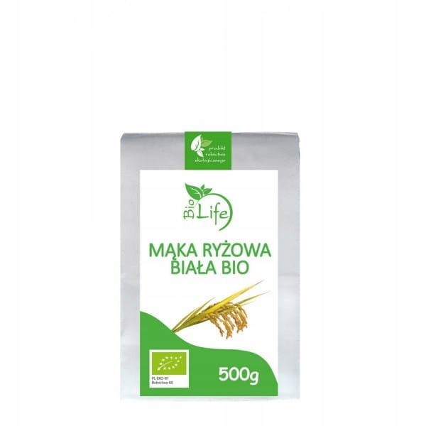 MĄKA RYŻOWA BIAŁA 500G BIOLIFE