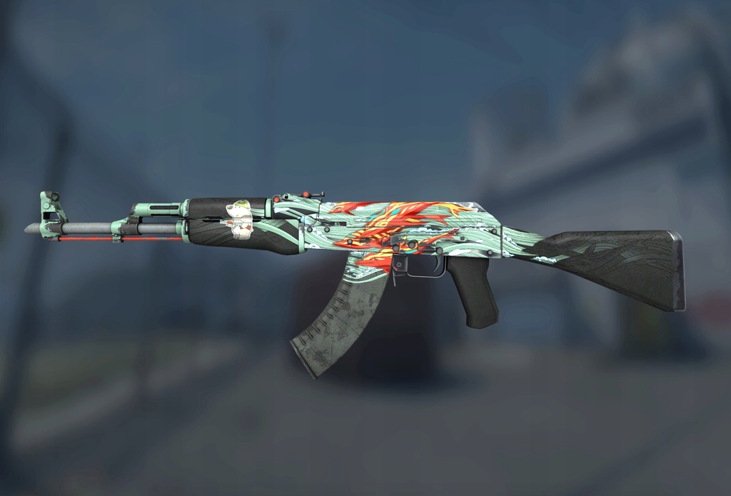 AK-47 | Aquamarine Revenge [FT, 3/5] | skórka,skin