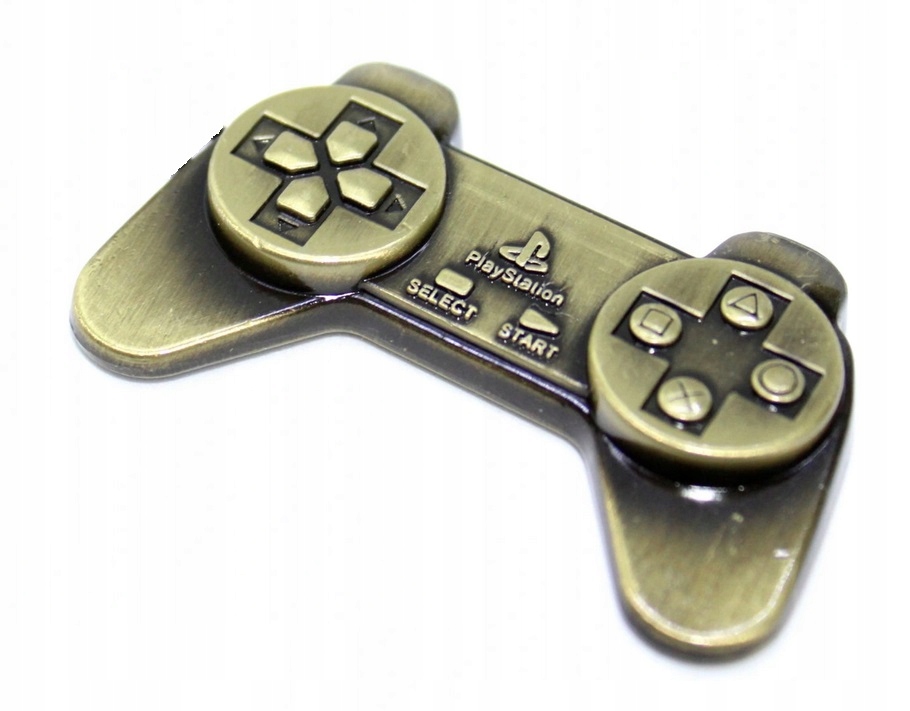 Brelok PlayStation pad PSX złoty