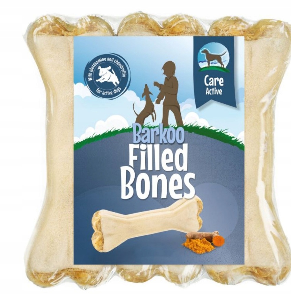 BARKOO KOŚCI DO ŻUCIA Z NADZIENIEM ACTIVE 6 X 12CM
