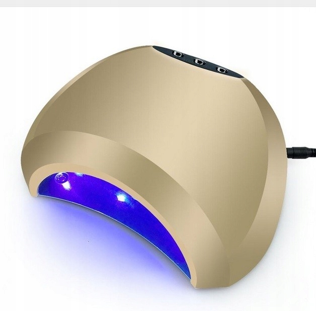 LAMPA DUAL UV/LED lampa 48W złota
