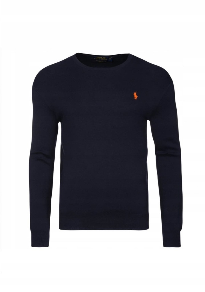 Sweter - RALPH LAUREN - granatowy - roz. XXL