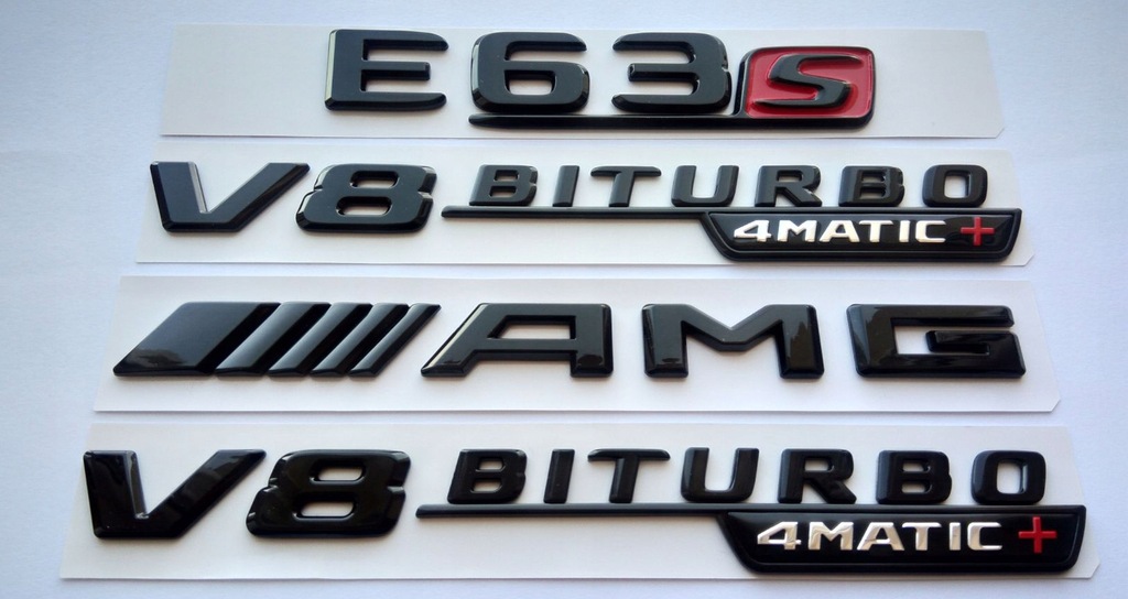 MERCEDES E63s AMG V8 BITURBO_4matic+ EMBLEMAT