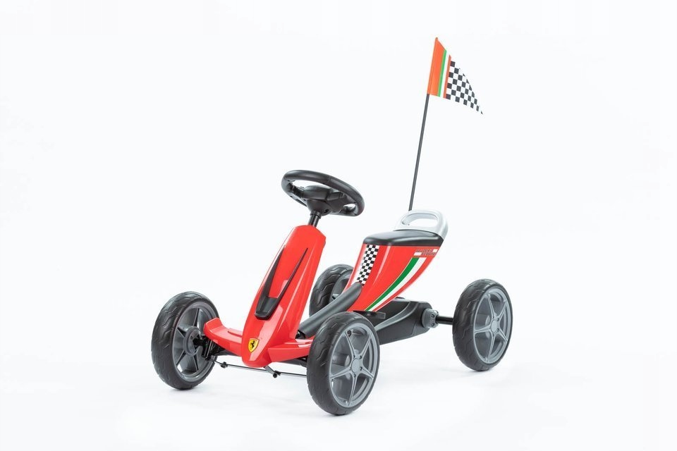 8931 GOKART NA PEDAŁY LIC.FERRARI RED***