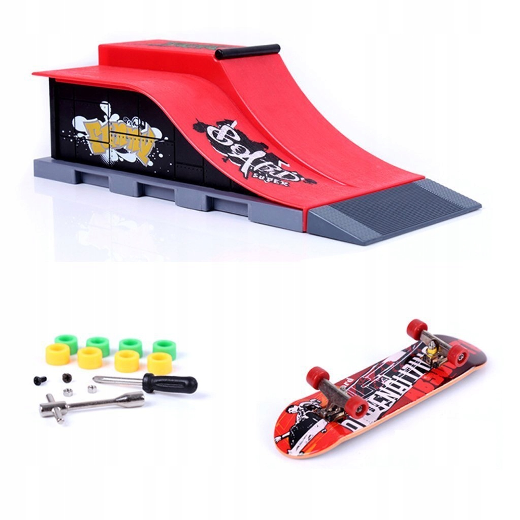 Mini Finger Skateboard Deskorola Rampa