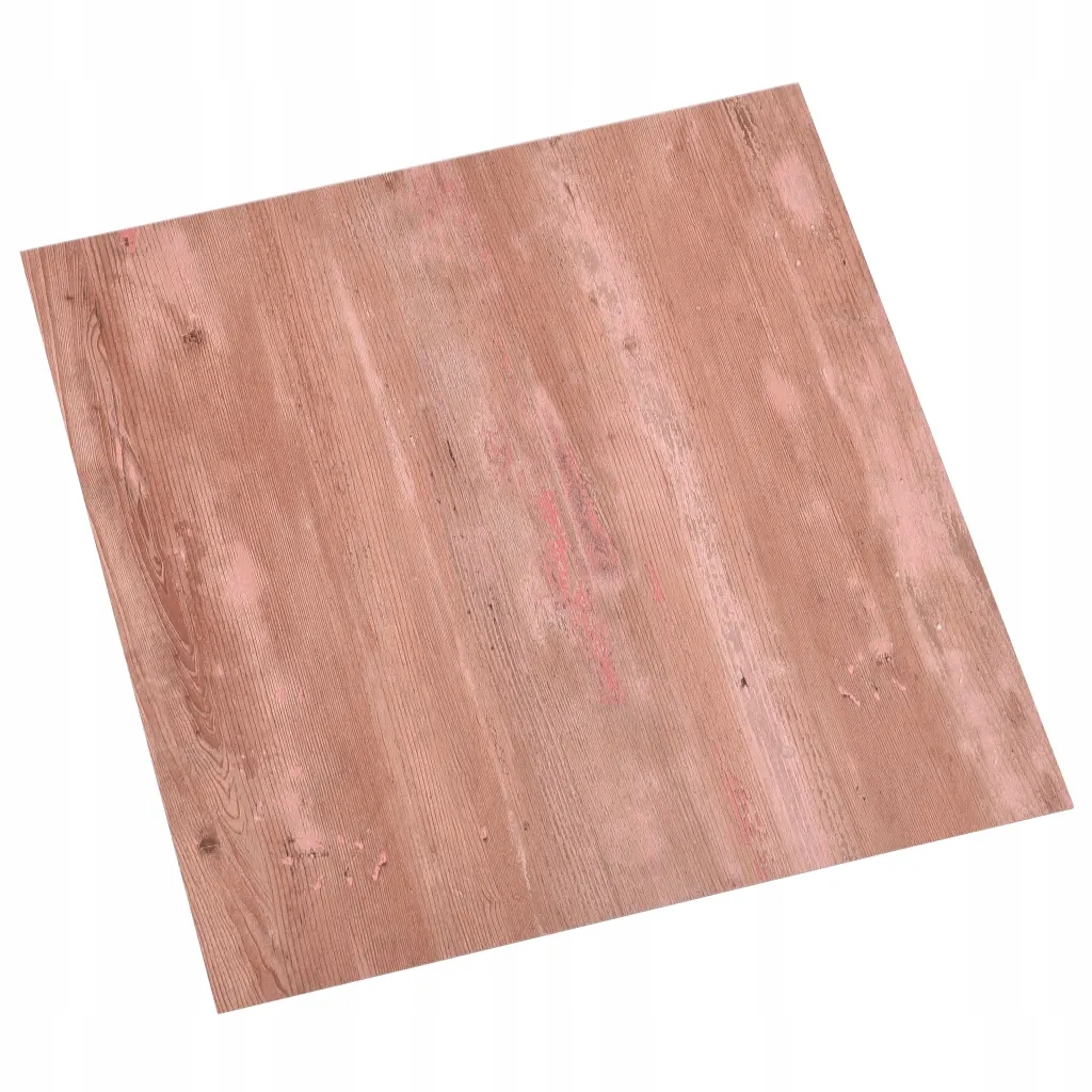 Samoprzylepne panele podłogowe, 55 szt., PVC, 5,11 m², czerwone