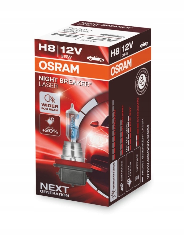 Żarówka, reflektor dalekosiężny OSRAM 64212NL, 12V