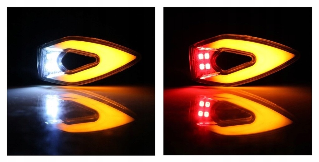KIERUNKOWSKAZY MOTOCYKL LED DRL STOP