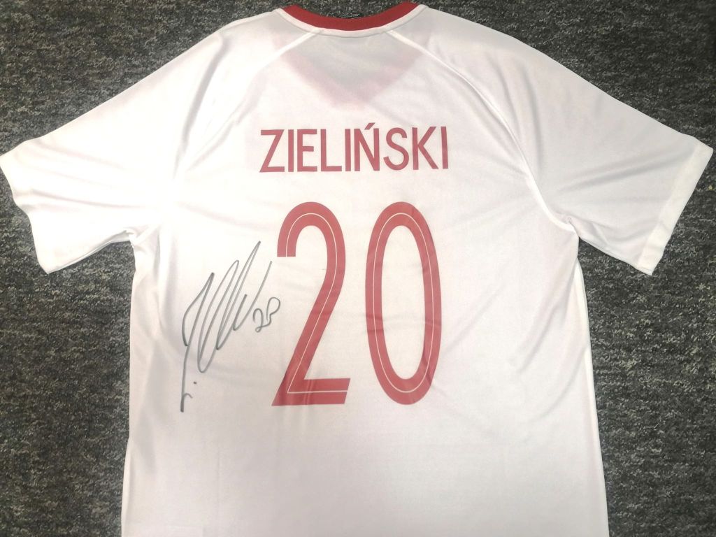 Zieliński - koszulka (Polska) z autografem