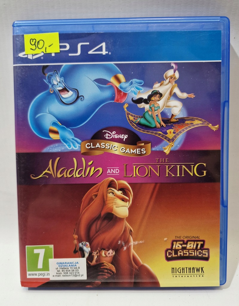 Gra na PS4 Alladin and The Lion King