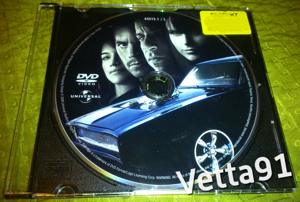 DVD Fast & Furious 4 też gramy jak? Fast! ORYGINAL