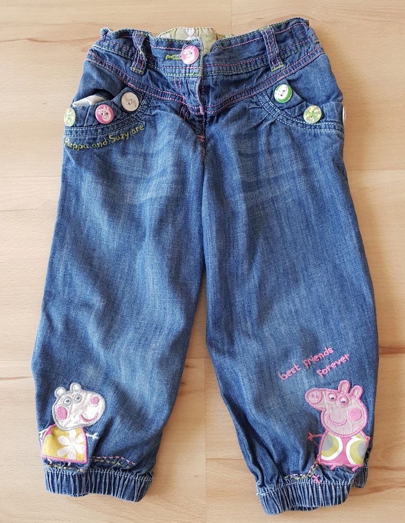 Rybaczki jeans świnka Peppa, NEXT